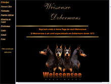 Tablet Screenshot of dobermanns.com.br